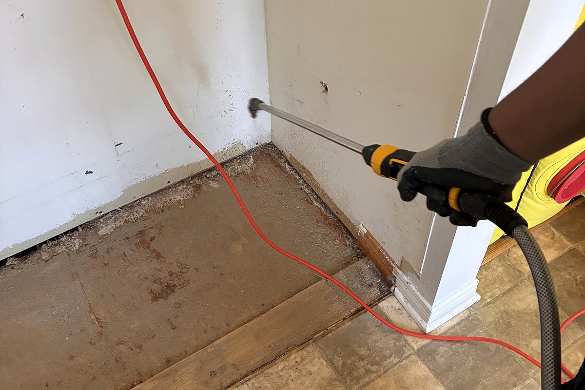 Mould treatment applied by hand